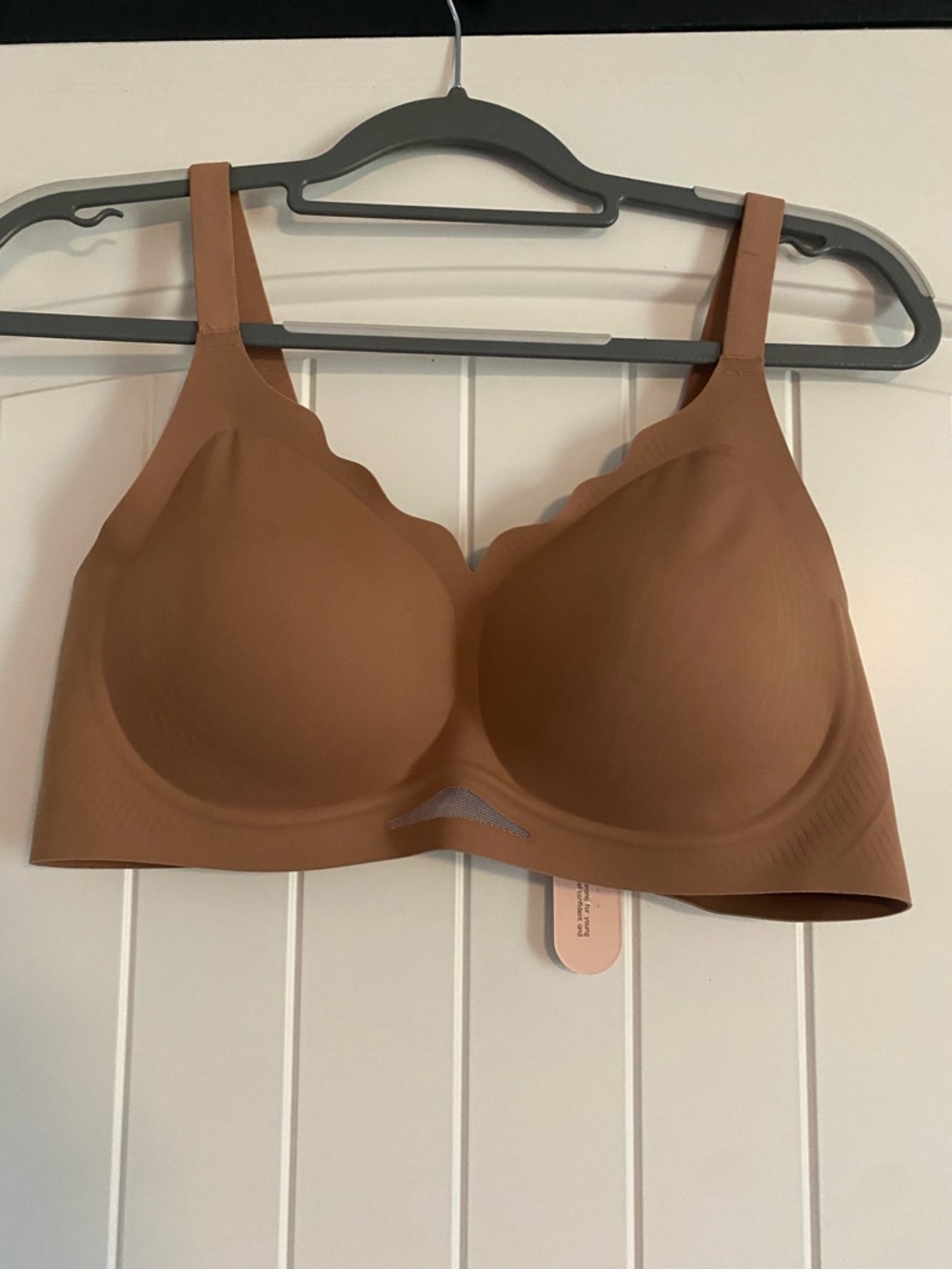 Fit 38C best Scallop-Edge Wireless Bra by OEAK